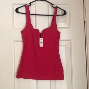 Express sweetheart v-wire tank top